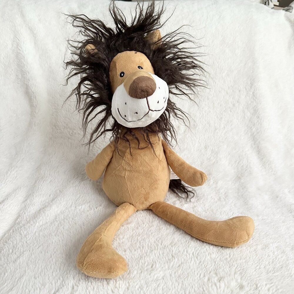 Hobby Lobby Lion Shelf Sitter 19” Brown Stuffed Animal Toy Nursery Decor